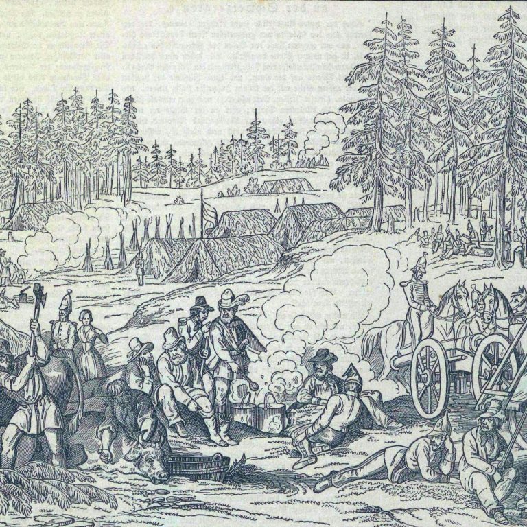 Lager des Sigel'schen Korps bei Jestetten